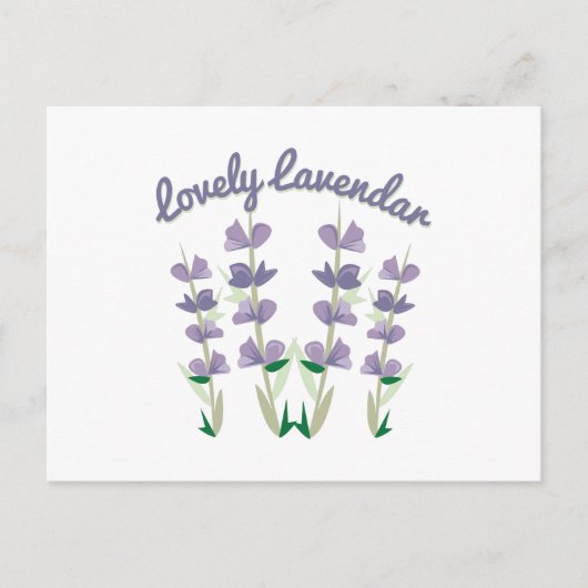 Lovely Lavendar Briefkaart (Voorkant)