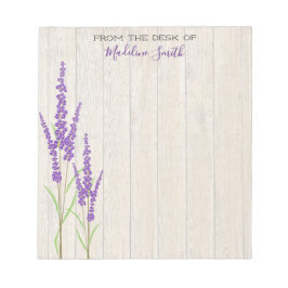 Lovely Lavender Botanical | Gepersonaliseerd Notitieblok