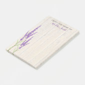 Lovely Lavender Botanical | Gepersonaliseerd Post-it® Notes (Schuin)