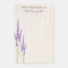 Lovely Lavender Botanical | Gepersonaliseerd Post-it® Notes