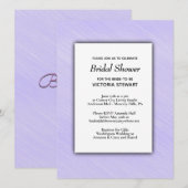 Lovely Lavender Bridal Shower Uitnodiging (Voorkant / Achterkant)