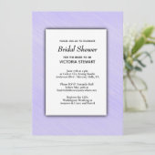 Lovely Lavender Bridal Shower Uitnodiging (Staand voorkant)
