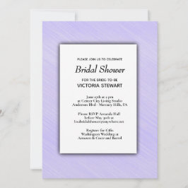 Lovely Lavender Bridal Shower Uitnodiging
