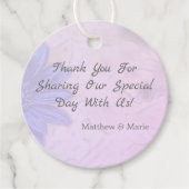 Lovely Lavender Floral Hartelijk dank Bedankjes Labels (Voorkant)