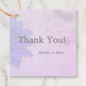 Lovely Lavender Floral Hartelijk dank Bedankjes Labels (Voorkant)