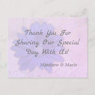 Lovely Lavender Floral Hartelijk dank Briefkaart