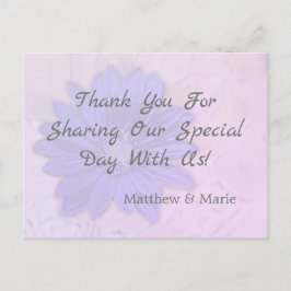 Lovely Lavender Floral Hartelijk dank Briefkaart