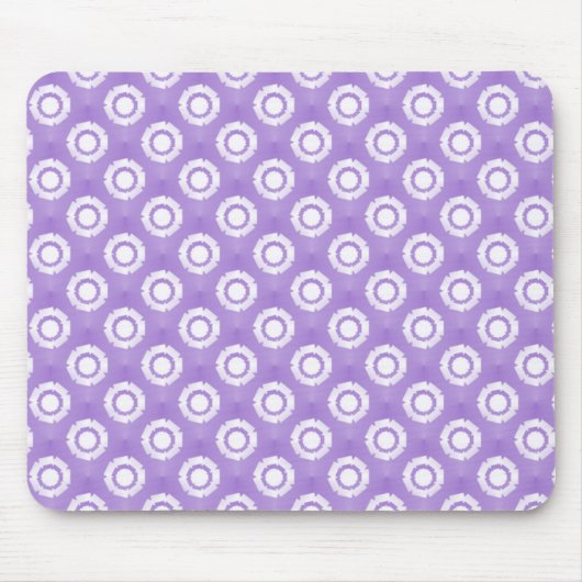 Lovely Lavender Funky Flower Mousepad Muismat (Voorkant)