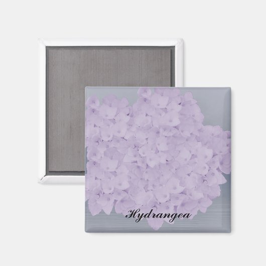 Lovely Lavender Hydrangea Magnet (Voorkant / Achterkant)