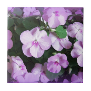 Lovely Lavender Impatiens Tegeltje