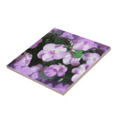 Lovely Lavender Impatiens Tegeltje (Zijkant)