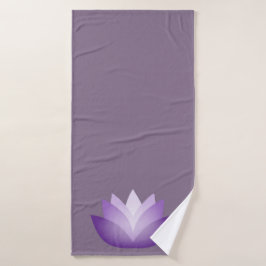 Lovely Lavender Lotus Flower Badhanddoek