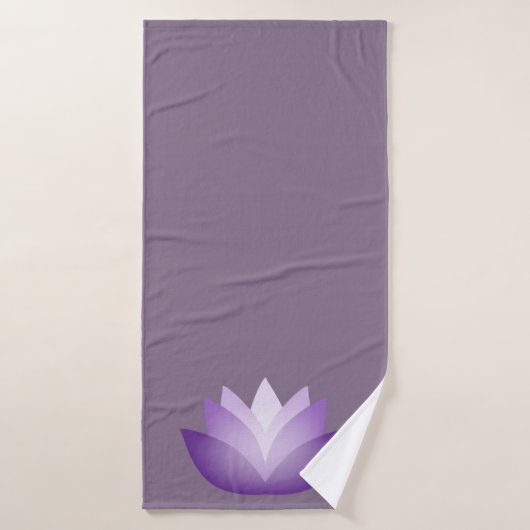Lovely Lavender Lotus Flower Badhanddoek (Badhanddoek)