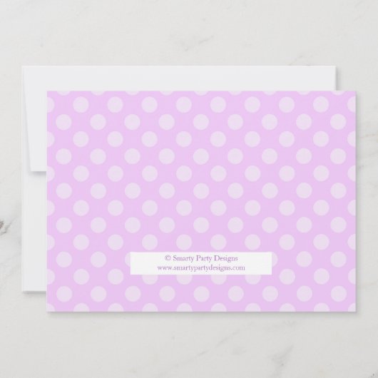 Lovely Lavender Photo Birthday Party Uitnodiging (Achterkant)