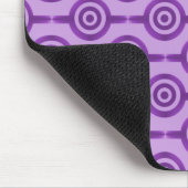 Lovely Lavender Trendy Circles Mousepad Muismat (Hoek)