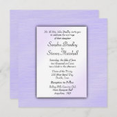 Lovely Lavender Wedding Invitation Kaart (Voorkant / Achterkant)