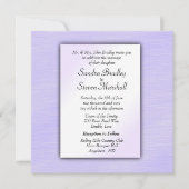 Lovely Lavender Wedding Invitation Kaart (Voorkant)