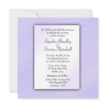 Lovely Lavender Wedding Invitation