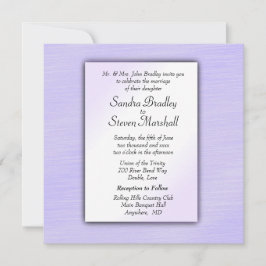 Lovely Lavender Wedding Invitation Kaart