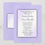 Lovely Lavender Wedding Invitation Kaart (Voorkant / Achterkant)