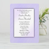 Lovely Lavender Wedding Invitation Kaart (Staand voorkant)