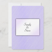Lovely Lavender Wedding Invitation Kaart (Achterkant)