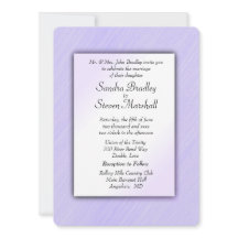Lovely Lavender Wedding Invitation
