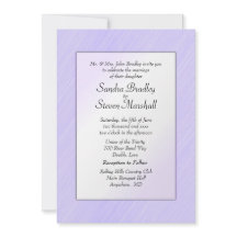 Lovely Lavender Wedding Invitation
