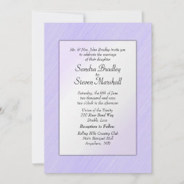 Lovely Lavender Wedding Invitation Kaart