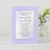 Lovely Lavender Wedding Invitation Kaart (Staand voorkant)