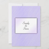 Lovely Lavender Wedding Invitation Kaart (Achterkant)