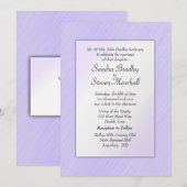 Lovely Lavender Wedding Invitation Kaart (Voorkant / Achterkant)