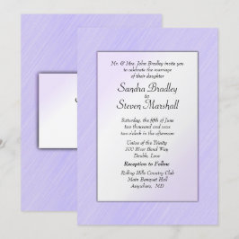 Lovely Lavender Wedding Invitation Kaart