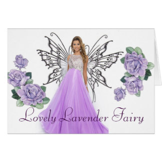 Lovely Lavenderfairy-kaart