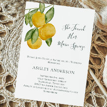 Lovely Lemon Tree Waterverf Bachelorette Party