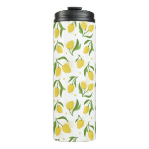 Lovely Lemon Yellow Green Thermal Tumbler Fles