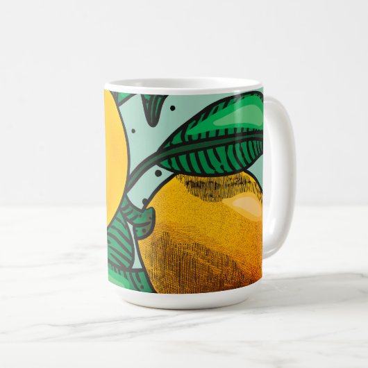Lovely Lemons Coffee Mug Koffiemok (Voorkant rechts)