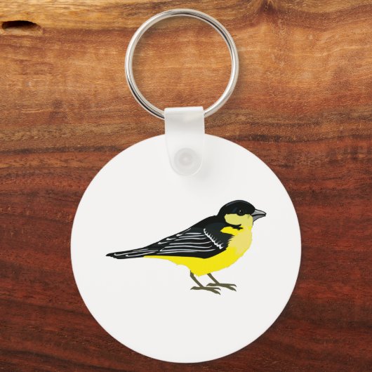 Lovely Lesser Goldfinch Sleutelhanger (Voorkant)