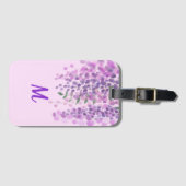 Lovely Light Paarse Waterverf Kijk naar Wisteria Bagagelabel (Voorkant (horizontaal))