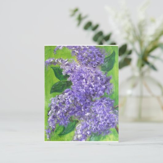 Lovely Lilacs Briefkaart (Staand voorkant)