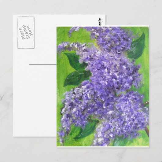 Lovely Lilacs Briefkaart (Voorkant / Achterkant)