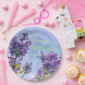 Lovely Lilacs Happy Birthday Papieren Bordje (Feest)