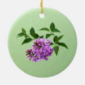 Lovely Lilacs Keramisch Ornament (Achterkant)