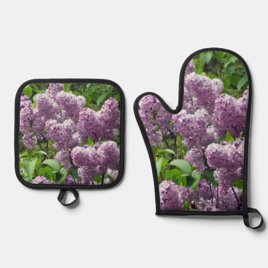 Lovely Lilacs Ovenwant & Pannenlap Set (Voorkant)