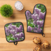 Lovely Lilacs Ovenwant & Pannenlap Set (Top down)