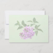Lovely Lilacs RSVP Kaartje (Achterkant)