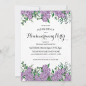 Lovely Lilacs Spring Housewarming Party Kaart (Voorkant)