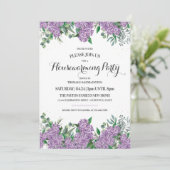 Lovely Lilacs Spring Housewarming Party Kaart (Staand voorkant)