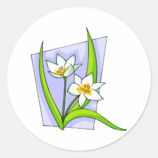 Lovely Lillies Ronde Sticker