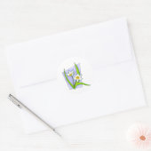 Lovely Lillies Ronde Sticker (Envelop)
